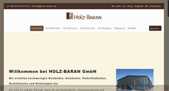 Desktop Screenshot of holz-baran.de